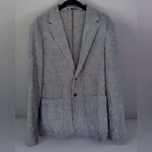 Zara Long Sleeve 2-Button Notch Lapel Brown/White Houndstooth Blazer Small